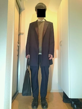 「keisuke kanda（ケイスケカンダ）のアイテム」を使った、玄関暮らしさん（メンズ・172cm）の秋コーディネート