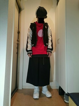 「keisuke kanda（ケイスケカンダ）のアイテム」を使った、玄関暮らしさん（メンズ・172cm）の冬コーディネート