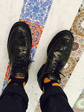 「PRADA（プラダ）のアイテム（ブーティ）」を使った、neverWさん（レディース・164cm）の冬コーディネート