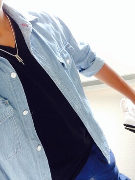 「WEGO（ウィゴー）のWEGO/ペインターチノパンツ（その他パンツ、ブルー系）」を使った、きだ   りょーたさん（メンズ・163cm）の春コーディネート