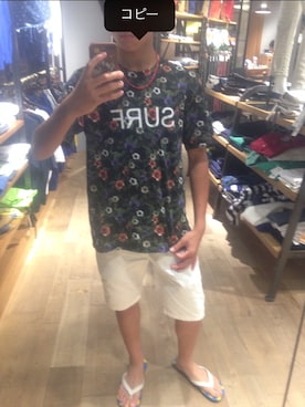 「WEGO（ウィゴー）のアイテム（Tシャツ/カットソー、グリーン系）」を使った、きだ   りょーたさん（メンズ・163cm）の秋コーディネート