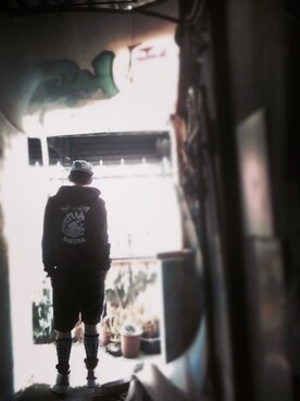 「LESS（レス）のアイテム（キャップ）」を使った、Lamb さん（メンズ・177cm）の冬コーディネート