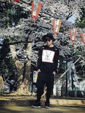 「Jumper（ジャンパー）のアイテム」を使った、Lamb さん（メンズ・177cm）の春コーディネート