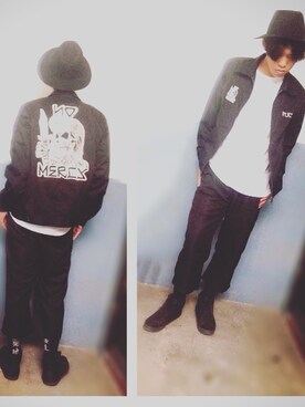 「fuct（ファクト）のアイテム（ジャケット/アウター）」を使った、Lamb さん（メンズ・177cm）の秋コーディネート