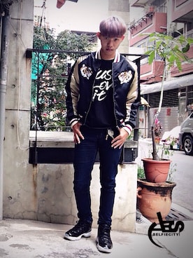 「AES（エーイーエス）のアイテム（フォーマルスーツ/小物）」を使った、Lamb さん（メンズ・177cm）の冬コーディネート