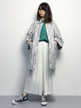 nesessaireネセセアのステンカラーコートを使った人気ファッション