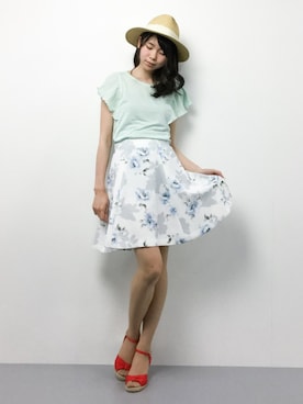 「Lulud（ルルド）のアイテム」を使った、miyaseさん（レディース・165cm）の夏コーディネート
