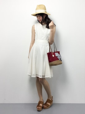 「cache cache（カシュ カシュ）のアイテム」を使った、miyaseさん（レディース・165cm・10代）の夏コーディネート
