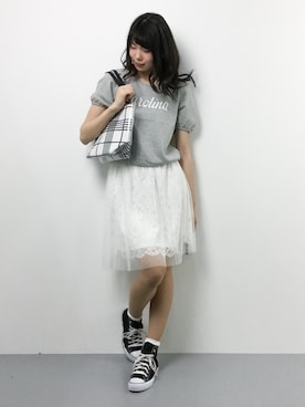 「cache cache（カシュ カシュ）のアイテム」を使った、miyaseさん（レディース・165cm・10代）の夏コーディネート