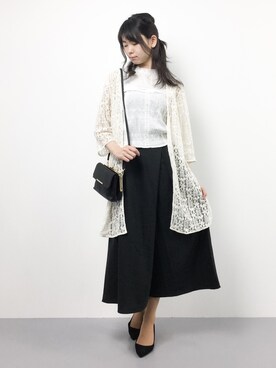 「THIS TABLE BY BEAU'RE SECOND（ヴュレセカンド）のアイテム」を使った、miyaseさん（レディース・165cm）の夏コーディネート