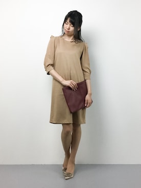 「おとなしめ」｜「アイテム（ワンピース/ドレス）」を使った、miyaseさん（レディース・165cm）の夏コーディネート