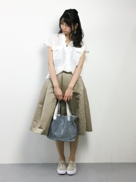 「Ｗポケット」｜miyaseさん（レディース・165cm）の夏コーディネート