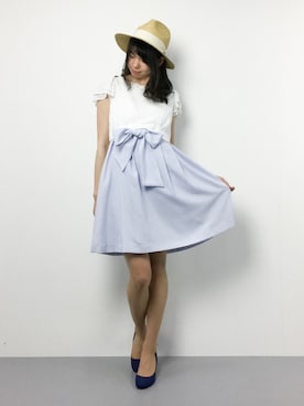 「PATTERN・fiona （パターンフィオナ）のアイテム（ワンピース/ドレス）」を使った、miyaseさん（レディース・165cm）の夏コーディネート