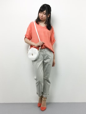 「cache cache（カシュ カシュ）のアイテム」を使った、miyaseさん（レディース・165cm・10代）の夏コーディネート