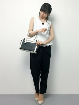 「ストライプパンツ」｜miyaseさん（レディース・165cm・10代）の夏コーディネート