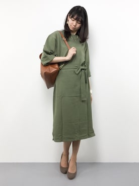 「folklore（フォルクローレ）のアイテム（バッグ）」を使った、miyaseさん（レディース・165cm）の夏コーディネート