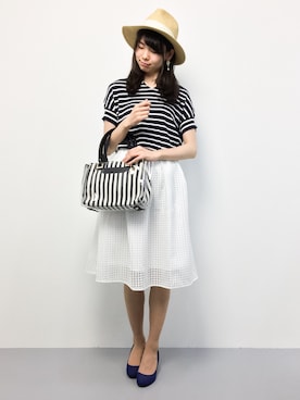 「cache cache（カシュ カシュ）のアイテム」を使った、miyaseさん（レディース・165cm・10代）の夏コーディネート