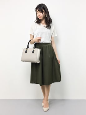 「PATTERN・fiona （パターンフィオナ）のアイテム（パンツ）」を使った、miyaseさん（レディース・165cm）の夏コーディネート