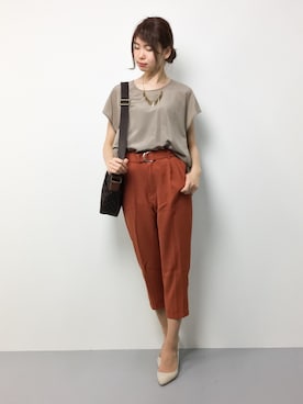 「PATRICK COX（パトリック・コックス）のアイテム（バッグ）」を使った、miyaseさん（レディース・165cm）の夏コーディネート