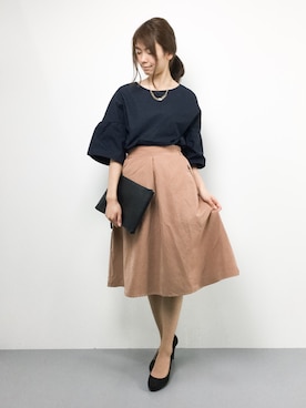 「ゴールドアクセ」｜miyaseさん（レディース・165cm）の秋コーディネート