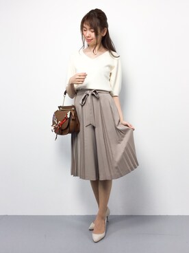 「L'EST ROSE（レストローズ）のアイテム（パンツ）」を使った、miyaseさん（レディース・165cm）の秋コーディネート