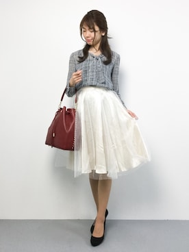 「ボウタイ」｜miyaseさん（レディース・165cm）の秋コーディネート