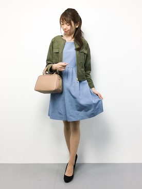 「31 Sons de mode（トランテアン　ソン　ドゥ　モード）のアイテム（ブルゾン）」を使った、miyaseさん（レディース・165cm）の秋コーディネート