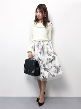 「Cherite by PRIME PATTERN（シェリエットバイプライムパターン）のアイテム（ワンピース/ドレス）」を使った、miyaseさん（レディース・165cm）の秋コーディネート