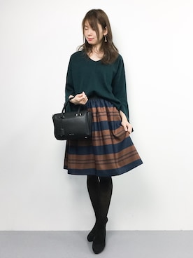 miyaseさん（レディース・165cm）の秋コーディネート