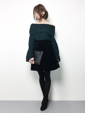 「フレアスリーブ」｜miyaseさん（レディース・165cm）の秋コーディネート