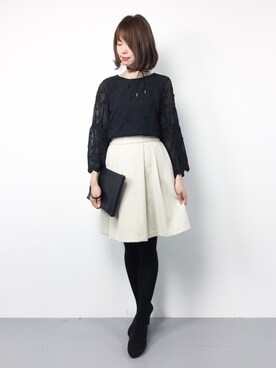 「フレアスリーブ」｜miyaseさん（レディース・165cm）の秋コーディネート