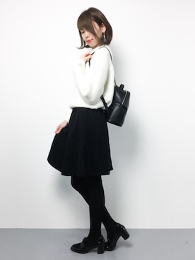 「SNIDEL（スナイデル）のアイテム（バックパック/リュック）」を使った、miyaseさん（レディース・165cm）の秋コーディネート