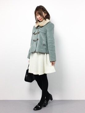 「axes femme（アクシーズファム）のアイテム（ダッフルコート）」を使った、miyaseさん（レディース・165cm）の秋コーディネート