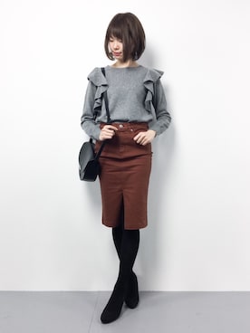 miyaseさん（レディース・165cm）の冬コーディネート