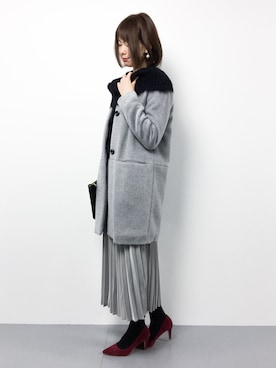 「rps（アールピーエス）のアイテム（その他アウター）」を使った、miyaseさん（レディース・165cm）の冬コーディネート