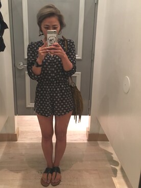 「FOREVER 21（フォーエバー トゥエンティーワン）のアイテム（つなぎ/オールインワン）」を使った、Hopeさん（レディース・152cm）の秋コーディネート