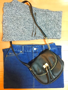 「ALDO（アルド）のアイテム（ショルダーバッグ）」を使った、Shokoさん（レディース・160cm）の冬コーディネート