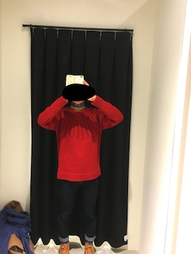 「アイテム（チョーカー、ブルー系）」を使った、たにさん（メンズ・171cm）の冬コーディネート