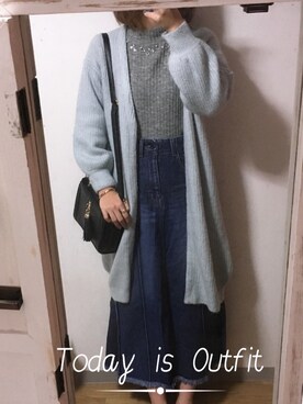 「アイテム（バングル/リストバンド）」を使った、ぴよっ子さん（レディース・163cm・20代）の秋コーディネート
