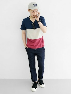 takuさん（メンズ・178cm）の夏コーディネート