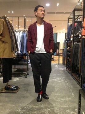 「URBAN RESEARCH（アーバンリサーチ）のアイテム（ニットキャップ/ビーニー）」を使った、takuさん（メンズ・178cm）の秋コーディネート