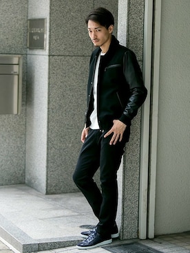 「URBAN RESEARCH（アーバンリサーチ）のアイテム（スタジャン）」を使った、takuさん（メンズ・178cm）の秋コーディネート
