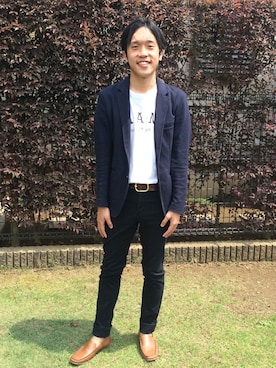 「SENSE OF PLACE by URBAN RESEARCH（センスオブプレイスバイアーバンリサーチ）のアイテム（ナイロンジャケット）」を使った、HIROさん（メンズ・169cm）の夏コーディネート