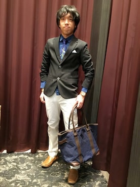「GGD（ジージーディー）のアイテム（腕時計）」を使った、HIROさん（メンズ・169cm）の春コーディネート