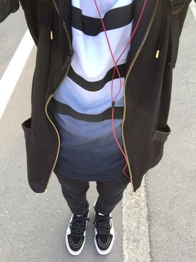 「ADYN（エーディーワイエヌ）のアイテム（パーカー）」を使った、Takumiさん（メンズ・169cm）の夏コーディネート