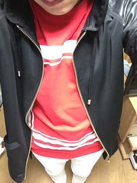 「ADYN（エーディーワイエヌ）のアイテム（パーカー）」を使った、Takumiさん（メンズ・169cm）の夏コーディネート