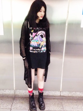 「厚底」｜かそらさん（レディース・170cm）の春コーディネート