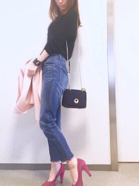 「MUSE（ミューズ）のアイテム（トップス）」を使った、m7mさん（レディース・157cm）の冬コーディネート