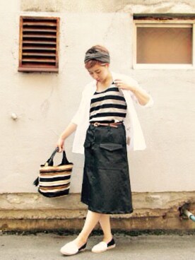 「REGALO（レガロ）のアイテム」を使った、SEA BERTHさん（レディース・163cm）の夏コーディネート