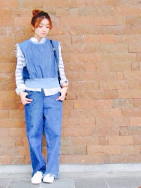 ナナナナサーカ　デニムトップス 77circaのデニムパンツを使った人気ファッションコーディネート - WEAR